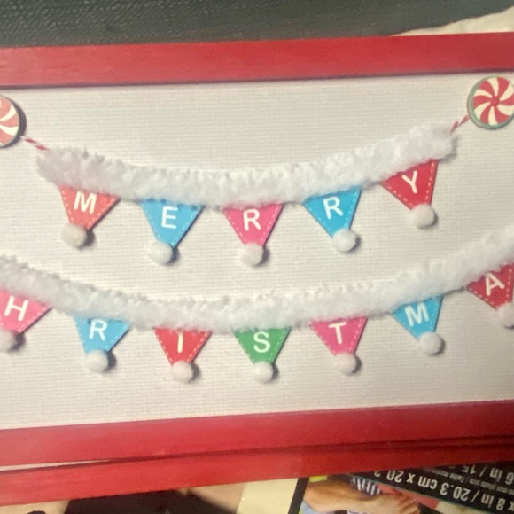 NWT….a wooden Sign that says merry Christmas!!! Super cute!! - Picture 3 of 4